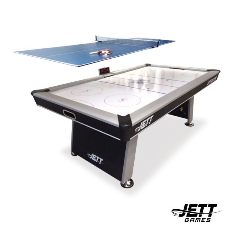 2 in 1 Jett Striker Air Hockey + Ping-Pong Bundle