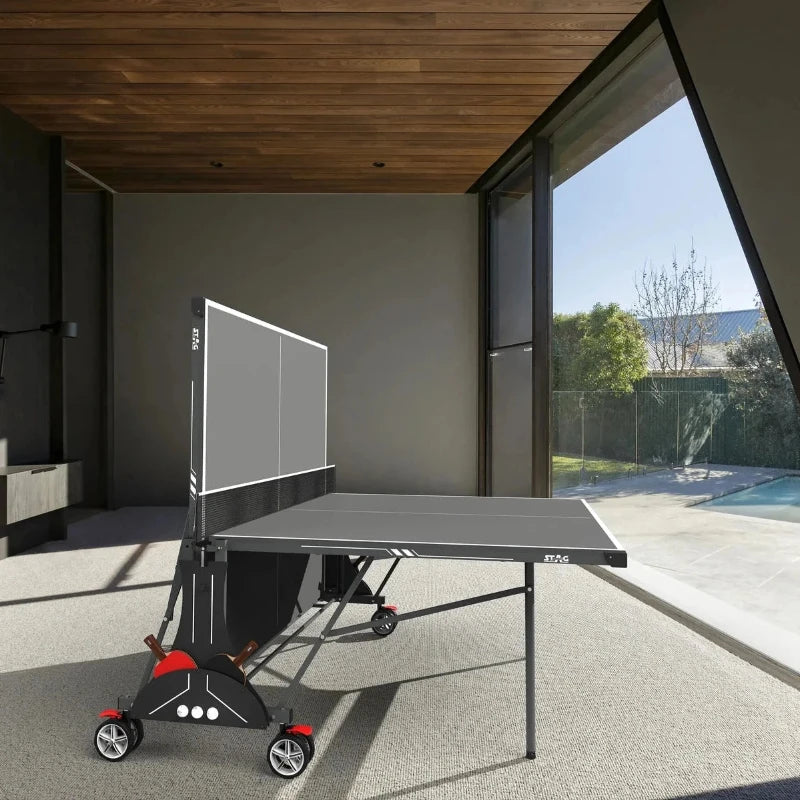 Ens. Table de Ping-Pong Intérieur Stag Stealth