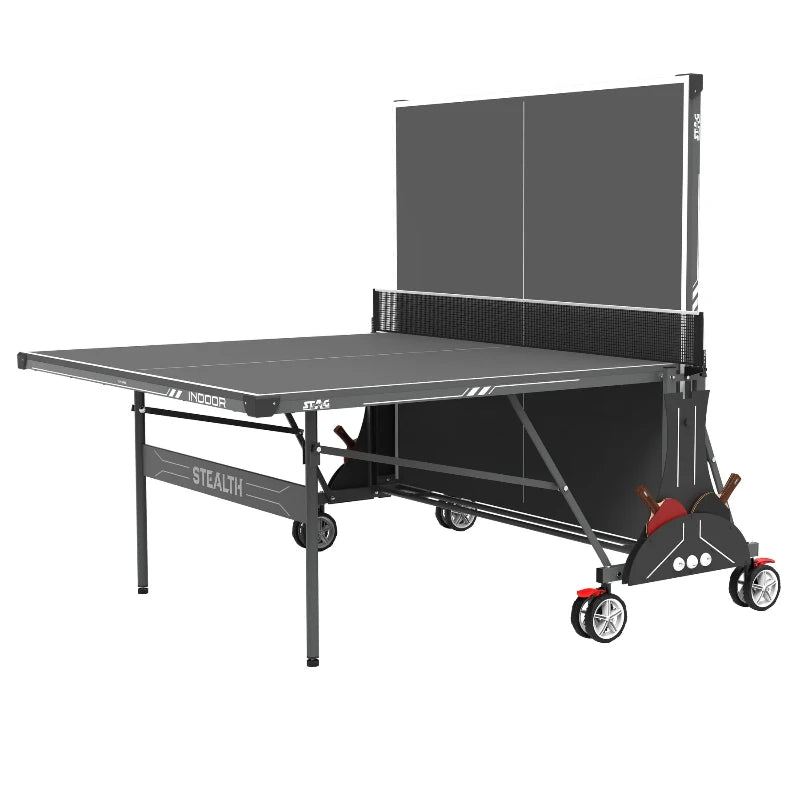 Ens. Table de Ping-Pong Intérieur Stag Stealth